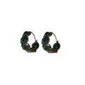 Retro Alloy Rhinestone Irregular Geometric Round Ear Cuff Earrings For Women view 5