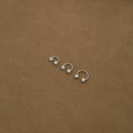Luxury Full Rhinestone C Shape Spiral Ear Cuff Studs Minimalist Alloy U Hoop Cartilage Earrings view 2