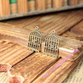 Ornate Birdcage Metal Charm Pendant in 3 Finishes for Jewelry Making view 2