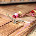 45x10mm Vintage Alloy Plum Branch Charm Pendant
