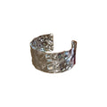 Irregular Crumpled Metal Bangle For Women Minimalist Luxe European Style Jewelry view 5