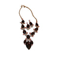 Light Luxury Alloy Rhinestone Teardrop Geometric Necklace Earrings Jewelry Set view 5