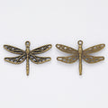 Zinc Alloy Dragonfly Charm Pendant No.697116 for DIY Necklace Bracelet Jewelry Making view 2