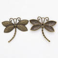 Zinc Alloy Dragonfly Charm Pendant No.885004 for DIY Necklace Bracelet Jewelry Making view 2