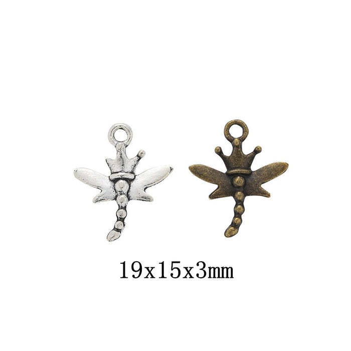 Zinc Alloy Dragonfly Charm Pendant No.709229 for DIY Necklace Bracelet Jewelry Making