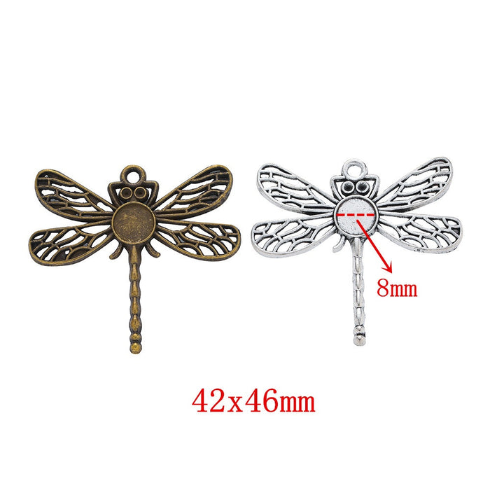 Zinc Alloy Dragonfly Charm Pendant No.138754 for DIY Necklace Bracelet Jewelry Making