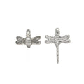 Antique Silver Zinc Alloy Dragonfly Charm Pendant No.900352 for DIY Necklace Bracelet Jewelry Making view 3