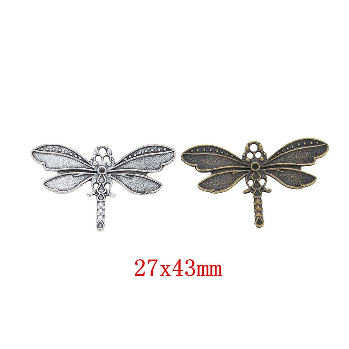 Zinc Alloy Dragonfly Charm Pendant No.363885 for DIY Necklace Bracelet Jewelry Making