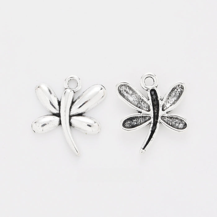Antique Silver Zinc Alloy Dragonfly Charm Pendant for DIY Necklace Bracelet Jewelry Making