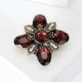Alloy Crystal Rhinestone Brooch Pin For Coat Sweater And Lapel view 5