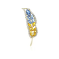 Alloy Rhinestone Wheat Brooch Pin For Suits And Coats view 5