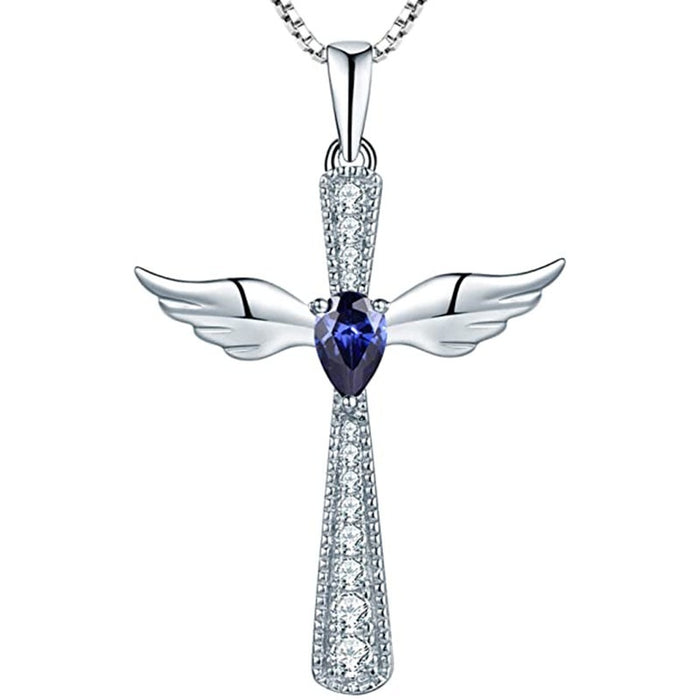 European American Angel Wing Pendant Necklace Fashion Collarbone Chain Autumn Winter Jewelry