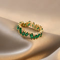 Japanese Light Luxury Geometric Irregular Index Ring For Women French Vintage Court Jewelry view 3