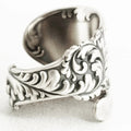 Vintage Distressed Flower Ring For Women European American Adjustable Open Finger Ring Jewelry view 2
