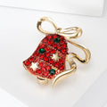 Alloy Christmas Bell Brooch Elegant Coat Suit Lapel Pin view 2