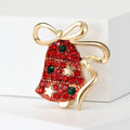 Alloy Christmas Bell Brooch Elegant Coat Suit Lapel Pin view 4
