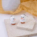 Cute Cartoon Chicken Elephant Bear Dolphin Earrings For Women, Creative Animal Ear Jewelry Accessories view 4