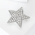 Alloy Rhinestone Small Star Brooch Pin For Fashion Clothing view 2