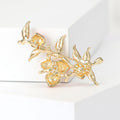 Alloy Pink Peach Brooch Pin For Coats Suits And Collars view 3