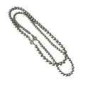 French Minimalist Faux Pearl Zircon Necklace Vintage Light Luxury Geometric Round Collarbone Jewelry view 5