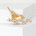 Alloy Branch Magpie Brooch Pin For Coat Suit Decoration view 3