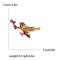 Alloy Branch Magpie Brooch Pin For Coat Suit Decoration view 6