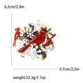 Alloy Red Bird Brooch Pin For Fashion Animal Clothing Accessories view 6