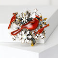 Alloy Red Bird Brooch Pin For Fashion Animal Clothing Accessories view 2
