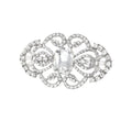 Metal Alloy Rhinestone Bridal Brooch Pin For Coats Shawls And Collars view 5