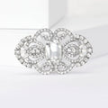 Metal Alloy Rhinestone Bridal Brooch Pin For Coats Shawls And Collars view 2