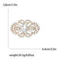 Metal Alloy Rhinestone Bridal Brooch Pin For Coats Shawls And Collars view 6