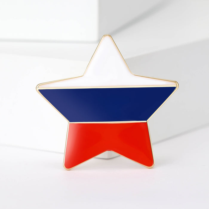 Alloy Five Point Star Brooch Pin For Fashion Clothing Accessories