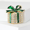 Alloy Enamel Christmas Gift Brooch For Sweaters And Coats view 2