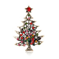 Vintage Alloy Christmas Tree Brooch Pin For Holiday Clothing view 5