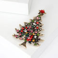 Vintage Alloy Christmas Tree Brooch Pin For Holiday Clothing view 4