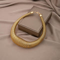 Exaggerated Heavy Metal Spring Necklace For Women, Luxury African Style Statement Choker view 1