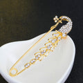 Gold Tone Silver Tone Peacock Metal Brooch Pin for Jackets and Lapels view 3