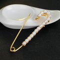 Gold Tone Silver Tone Flower Metal Brooch Pin for Jackets and Lapels view 2