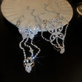 Copper Sparkling Rhinestone Butterfly Ring Bangle French Light Luxury Fashion Accessory view 2