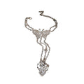 Copper Sparkling Rhinestone Butterfly Ring Bangle French Light Luxury Fashion Accessory view 5