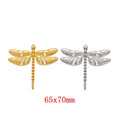 Zinc Alloy Dragonfly Charm Pendant No.537395 for DIY Necklace Bracelet Jewelry Making view 1