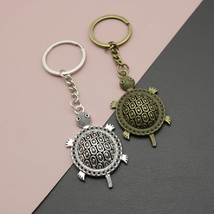 Metal Minimalist Turtle Keychain For Bag Charm Gift