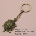 Metal Minimalist Turtle Keychain For Bag Charm Gift view 2