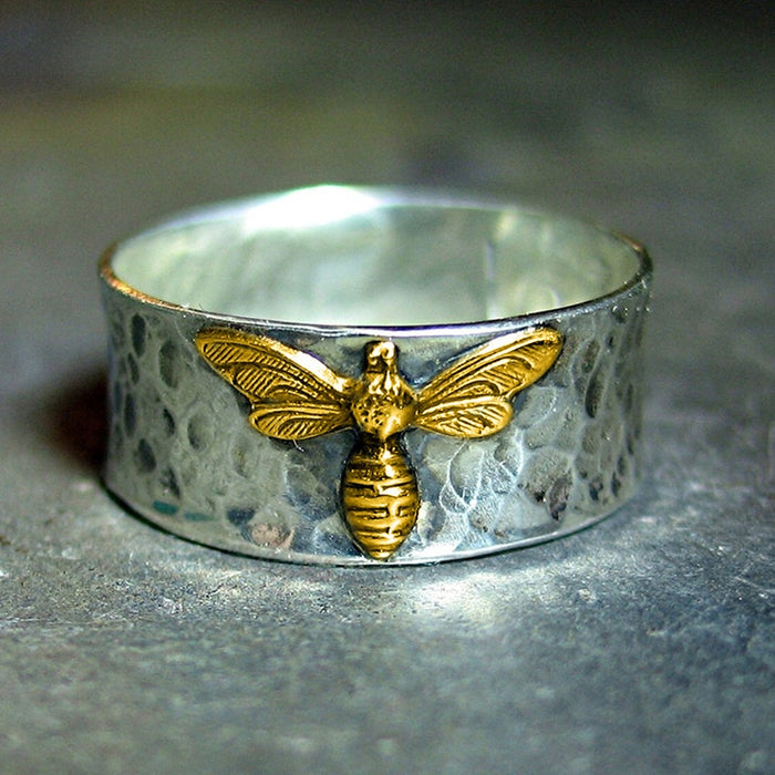 Creative Moth Insect Ring, European American Vintage 3D Finger Jewelry For Women