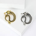 Alloy Dragon Brooch Pin With Vintage Style For Men's Suit Coats view 1