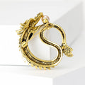 Alloy Dragon Brooch Pin With Vintage Style For Men's Suit Coats view 3