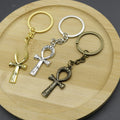 Metal Cross Pendant Keychain Religious Key Ring Gift view 4