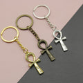 Metal Cross Pendant Keychain Religious Key Ring Gift view 1