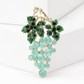 Alloy Rhinestone Grape Brooch For Coats Suits And Apparel view 2