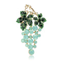 Alloy Rhinestone Grape Brooch For Coats Suits And Apparel view 5